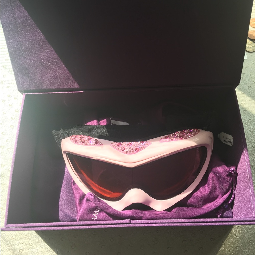 Pink crystal Ski mask